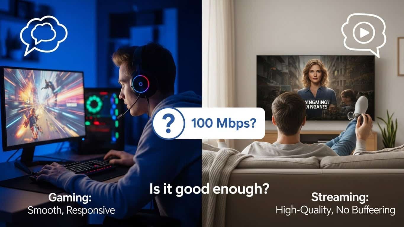 Is 100 Mbps Good for Gaming and Streaming